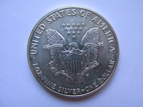 Moneda Estados Unidos 1 Dollar Liberty 1 Onza Plata Año 1989 (Usado)