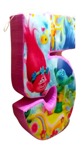 Fiesta Decoracion Piñata Num 5 Ramon Poppy Trolls 1 Metro