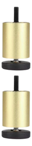 2x Muebles Ajustables Patas Reemplazo De Metal A 12 Cm Oro