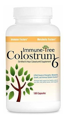 Colostrum 6 Horas, 180 Cápsulas 500mg.