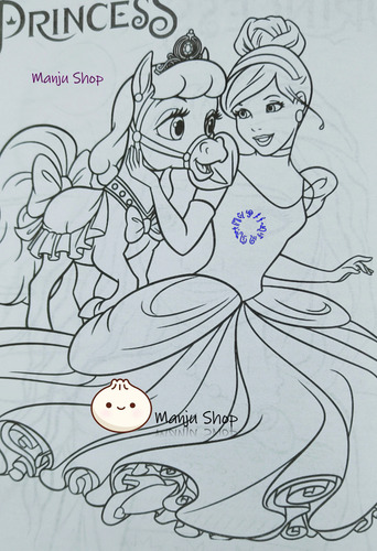 10 Libro Colorear Princesas Tamaño Carta 16 Pag Recuerdo ^-^