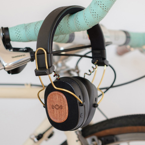 Audífonos Bluetooth Positive Vibration Riddim Rasta Marley Color Negro