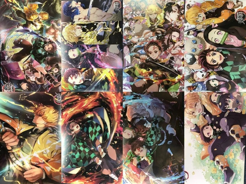 8 Afiches Poster Anime Gamer Geek Pop Animados 42x28 Cm 