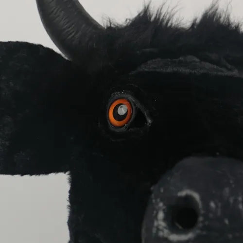 Máscara Facial De Látex Con Forma De Vaca Y Toro, Móvil, Abi