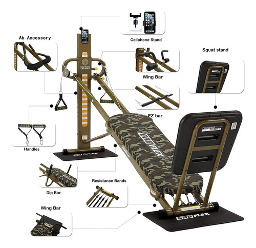 Gimnasio Alto Rendimiento Total 100 Ejercicios Camuf Gr8flex