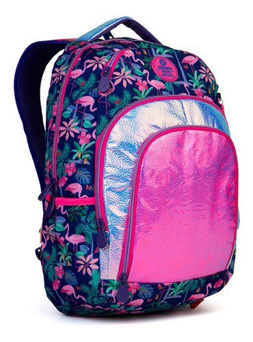 Mochila Xtrem Soul Backpack Miami Flamingo Color Multicolor