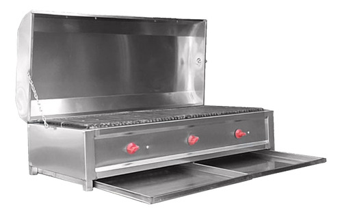 Asador De Acero Inoxidable Con Patas 90*70*90