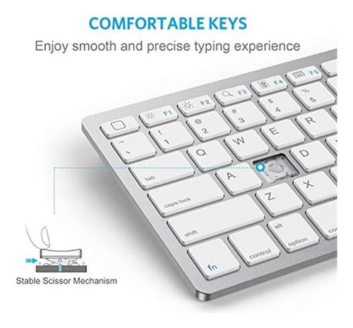 Teclado Bluetooth Ultradelgado Omoton Con Para iPad 10.2 Pul