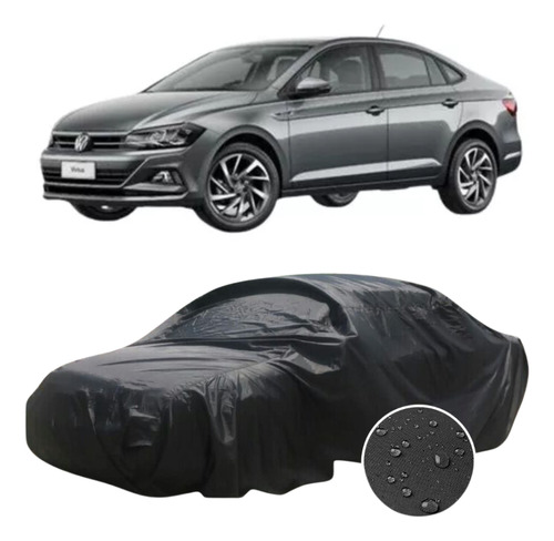 Funda Lona Vw Virtus Sedán M1 Anti- Sol, Polvo, Impermeable