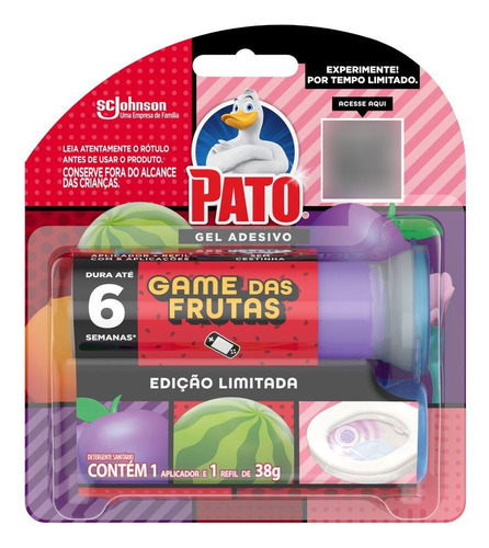 Deterg San Pato Gel Ades Game Das Frutas C/aplic E Refil 38g