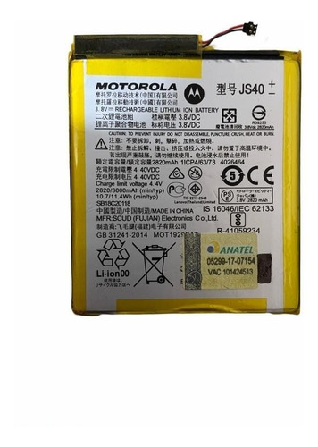 Bateria Js40 Motorola Z3 Play Xt1929 Original