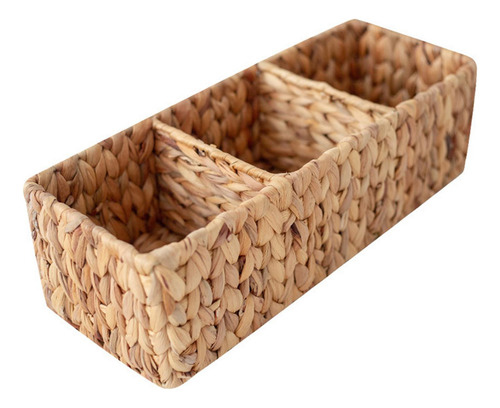Cesta De Mimbre Tejida Dividida, Bolsa De Té, Soporte De S
