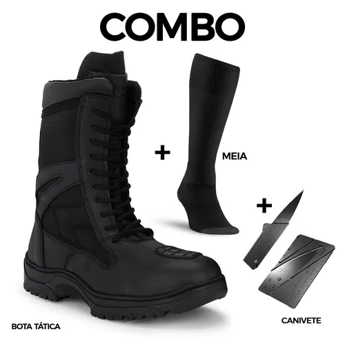 Bota tática cano médio plus cheap tech 8091