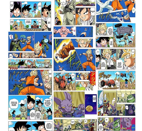 Papel De Parede Adesivo Anime Dragon Ball Super Lavável 10m