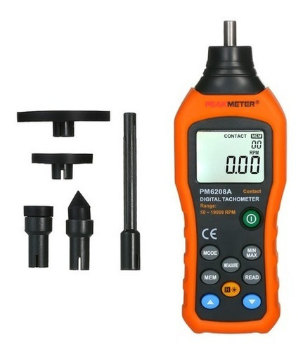 Tacómetro Digital De Contacto Peak Meter Pm6208a