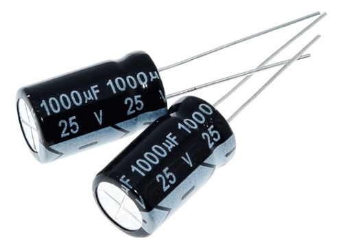 5pzs Capacitor Electrolitico 1000uf A 25v
