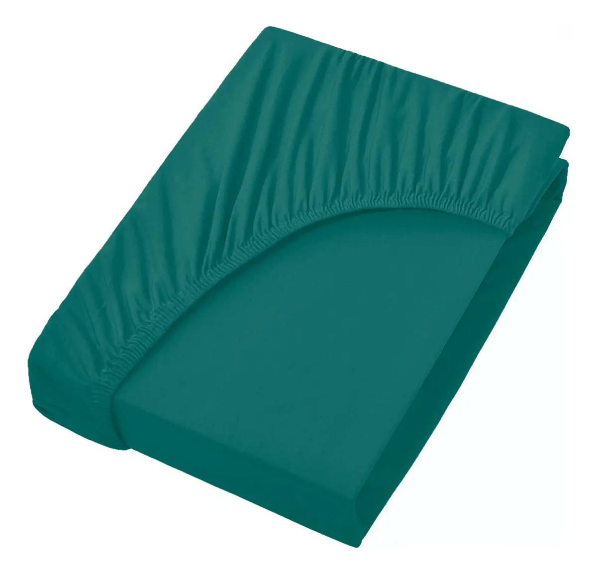 Lençol De Elástico Tamanho King (1 Lençol)-le Cor Verde Esmeralda