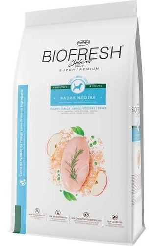 Ração Biofresh Cães Adulto Frango Raças Medias 3kg