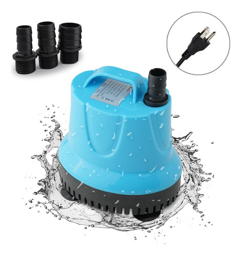 Bomba Agua Sumergible Fuente Pecera Acuario 40w 2500l/h 2.5m