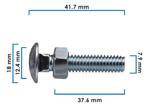 Tornillo P/defensa Universal (25 Piezas)