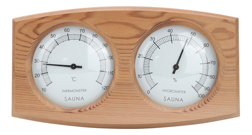 Higrómetro De Madera 2 En 1 Para Sala De Sauna, Termómetro D