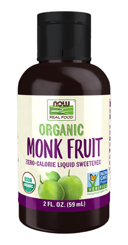 Fruta Dos Monges Now Foods Adoçante Líquido 59ml Monk Fruit