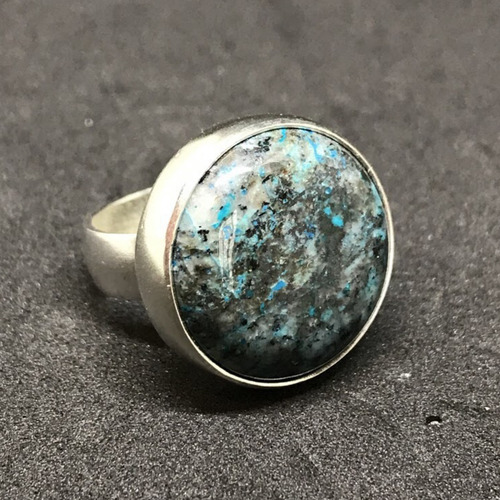 Anillo Plata 925 Macizo No Hueco! Con Piedra De 2cm
