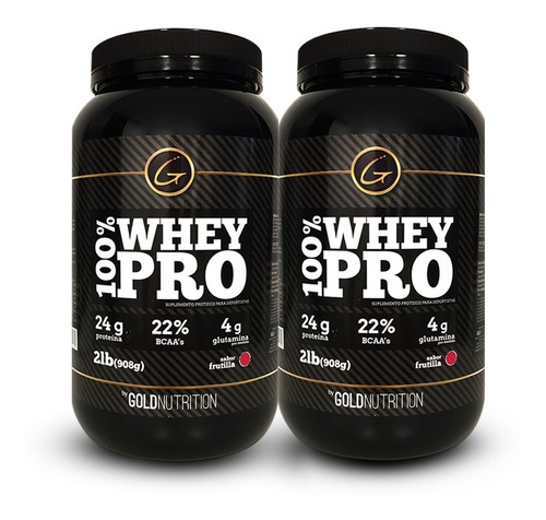 Pack Proteina - 2 X 100% Whey Pro 2 Lb Gold Nutrition