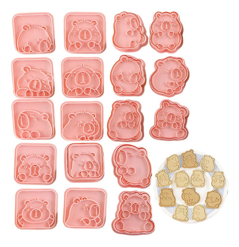 18pcs Capybara Cookie Cutter, Molde De Galletas Cortadores