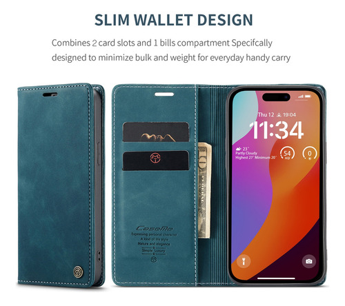 Funda De Cuero Tipo Billetera Con Ranura For Tarjetas For Samsung A06