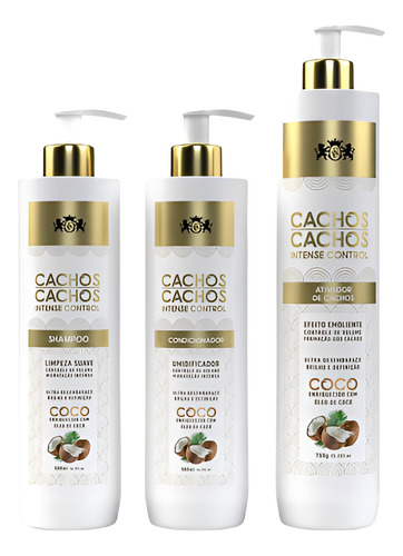 Kit Cachos Kit Shampoo + Condicionador + Ativador De Cachos