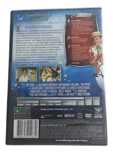 Dvd - Mary Poppins Edição Duplo - Clássico | Parcelamento sem juros