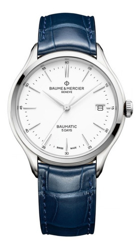Reloj Baume & Mercier Clifton Baumatic 10398 Color de la correa Azul