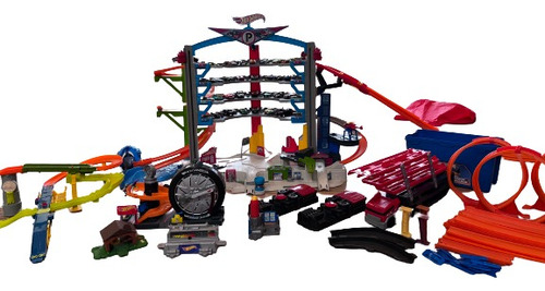 Garage Hotwheels, Pista, Tracks, Accesorios Y Coches (Usado)