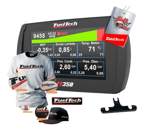 Fueltech Ft350 S/ Chic + Mega Brinde Camiseta Branca Gel+bp