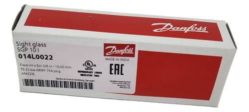 Imagem 5 de 7 de Visor De Líquido Danfoss Sgpi 10 3/8 Rosca 014l0022