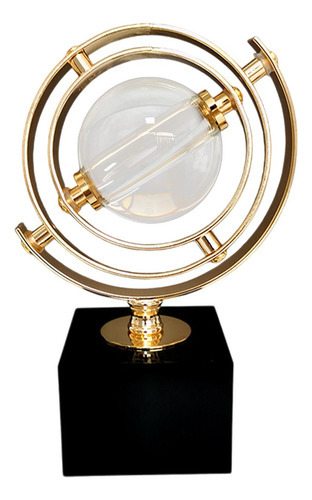 Estatua De Globo Geométrico, Adorno De Globo, Altura 18cm