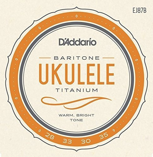 D'addario Ej87b Titanio Cuerdas De Ukelele, Barítono