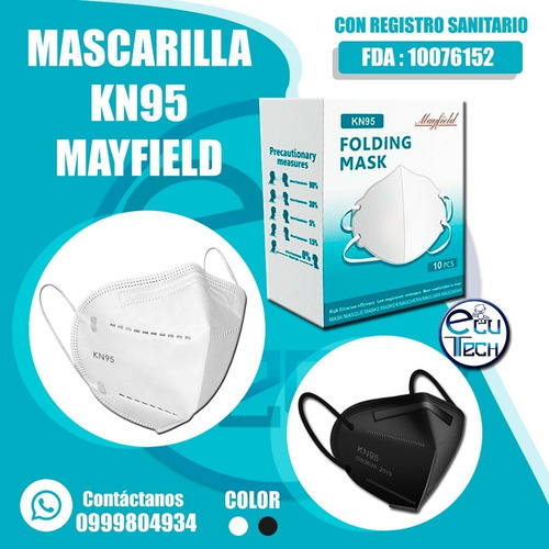 Mascarilla Kn95 Mayfield Paq X 10 Registro Sanitario Fda