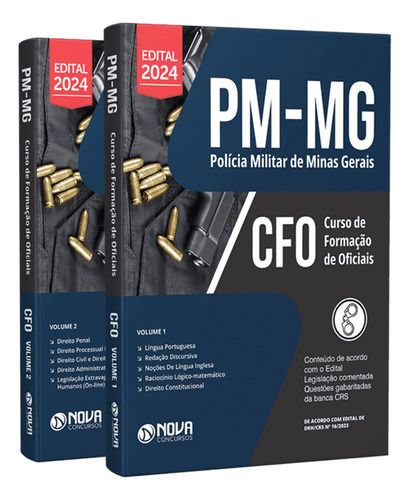 Apostila Pm-mg 2024 - Curso De Formação De Oficiais - Cfo