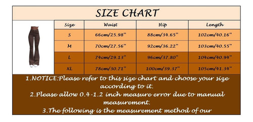 Pantalones Acampanados Lisos Informales De Cintura Alta For