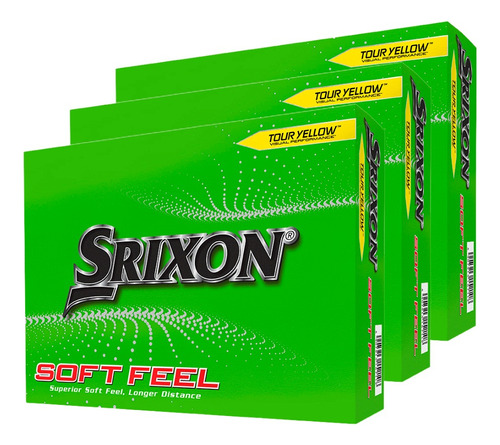 Pelotas Srixon Soft Feel X 36 Pagas 2 Llevas 3 Doc Amarillas