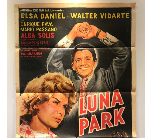 Poster Película Luna Park Walter Bidarte Litografía