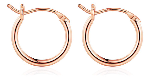 M Mooham Pendientes De Aro Pequeños De Oro Para Mujer, Plata