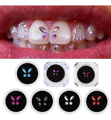 (bl)tooth Gem Crystal Ornament Various Shape Color Teeth Jew