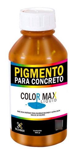 Color Líquido Para Concreto - Color Max - Marca Blender Orange