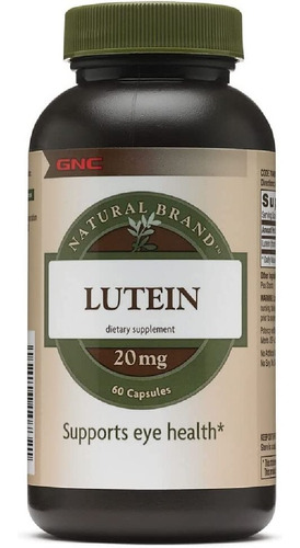 Luteína 20 Mg Gnc 60 Cápsulas
