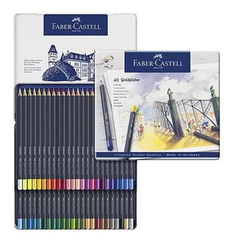 Lápis De Cor Permanente Goldfaber 48 Cores Faber-castell