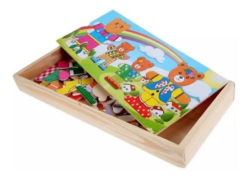 Puzzle Rompecabezas Encaje Niños/bebes De Madera