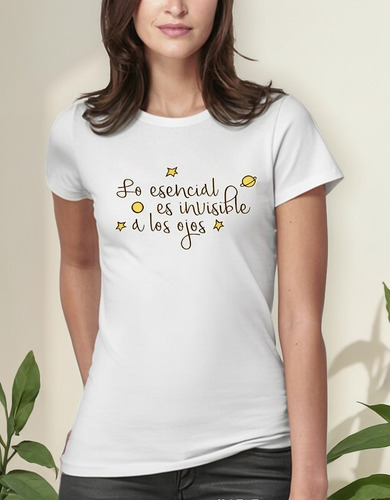Polera Estampado Principito Frase Moda Mujer